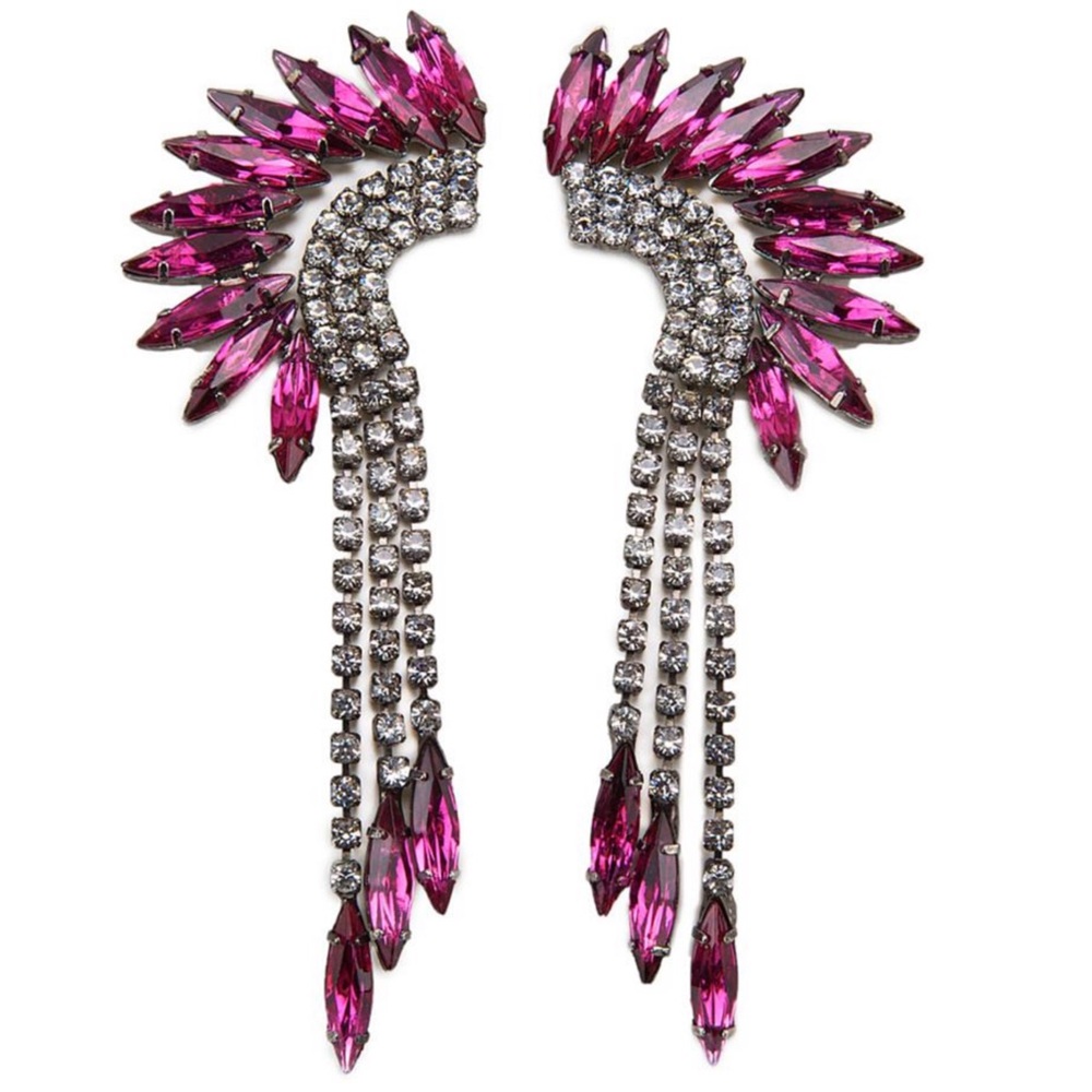NEW RETIRED Elizabeth COLE Mohawk Swarovski Earrings